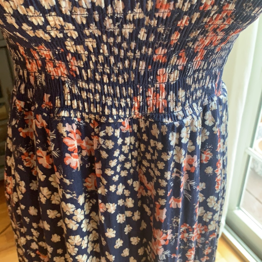 Blue Floral MIDI Dress - Picture 3 of 5